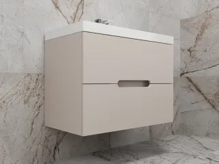 Подвесная тумба под раковину Style Line Матис ЛС-00002308 80 см кремовый